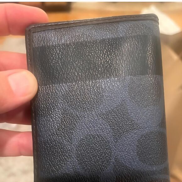 Coach Men's Black and Blue Wallet-purses - Picture 2 of 6